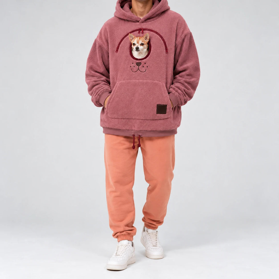 Herr Hundbärare Hoodie - Praktisk Hundväska