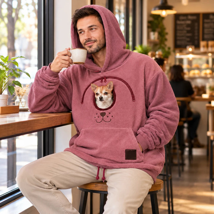 Herr Hundbärare Hoodie - Praktisk Hundväska