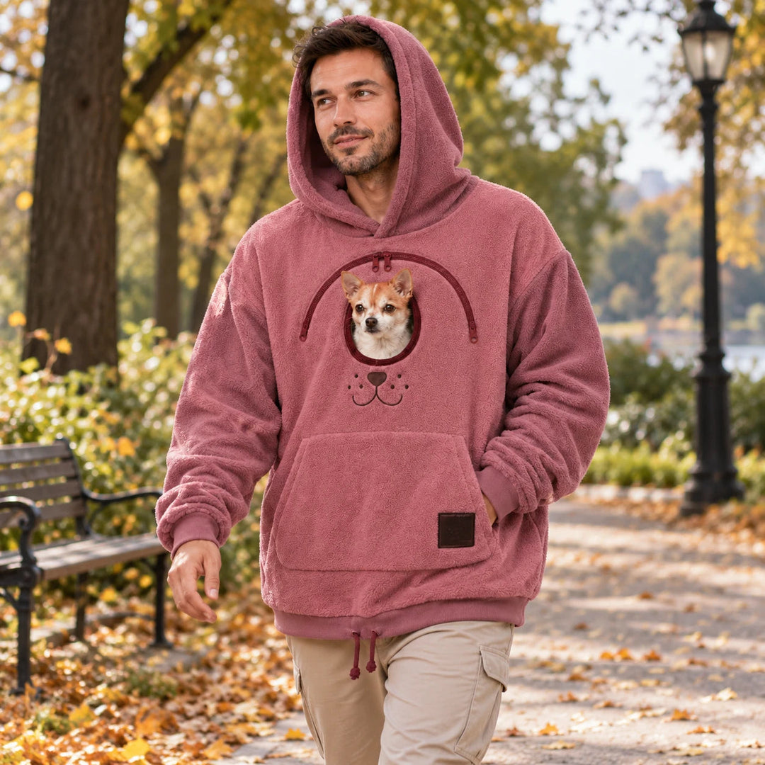 Herr Hundbärare Hoodie - Praktisk Hundväska