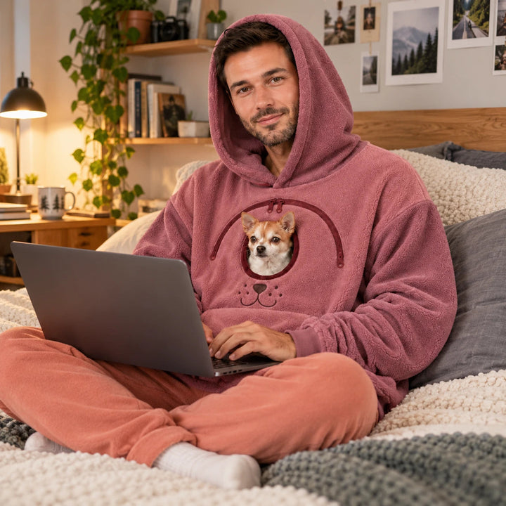 Herr Hundbärare Hoodie - Praktisk Hundväska