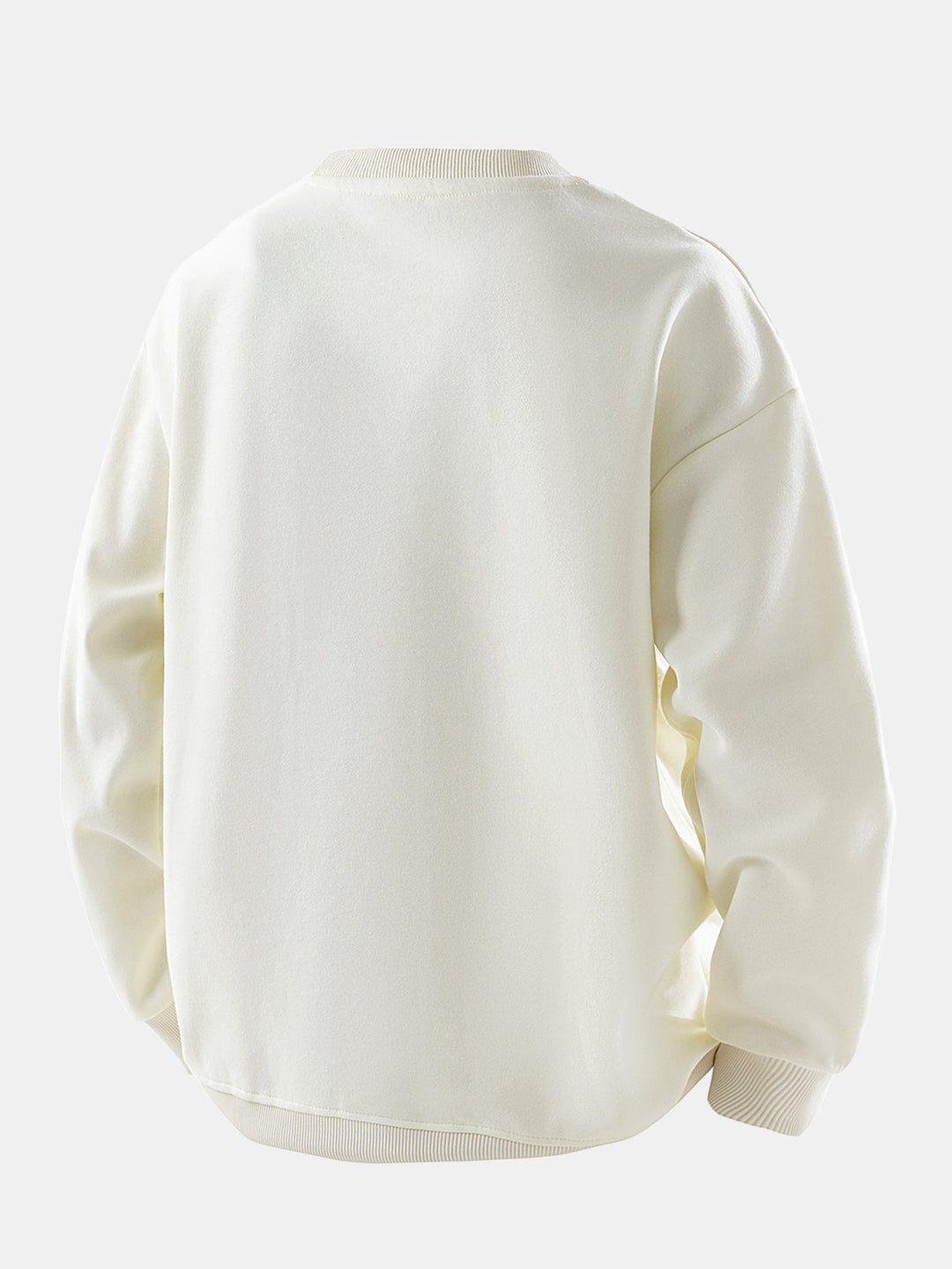 Herr Jacquard Sweatshirt med Bröstficka – Avslappnad Passform