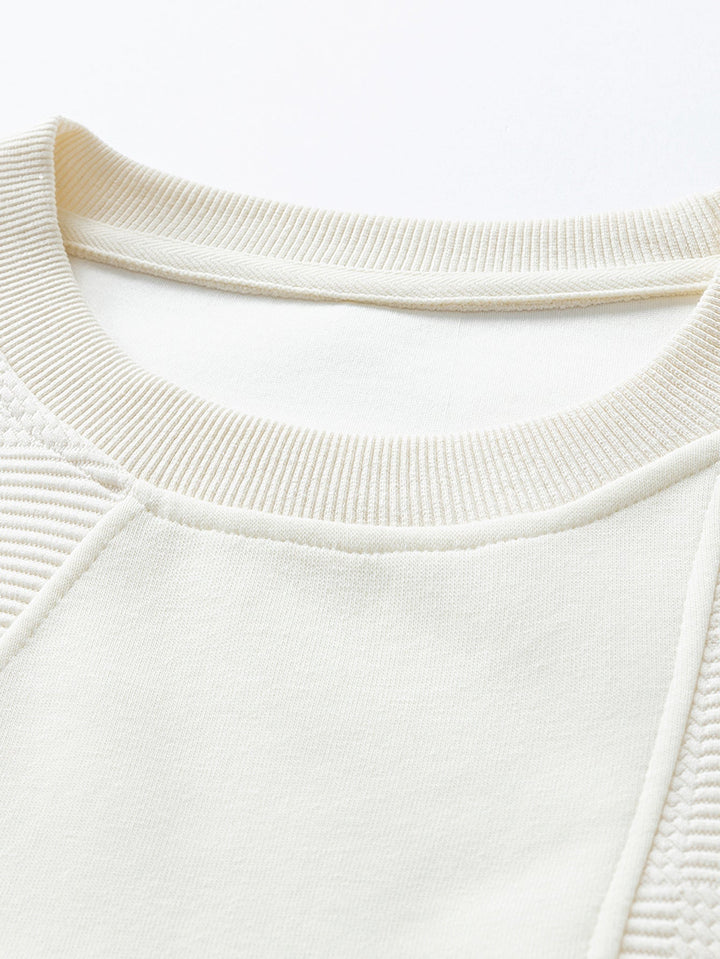Herr Jacquard Sweatshirt med Bröstficka – Avslappnad Passform