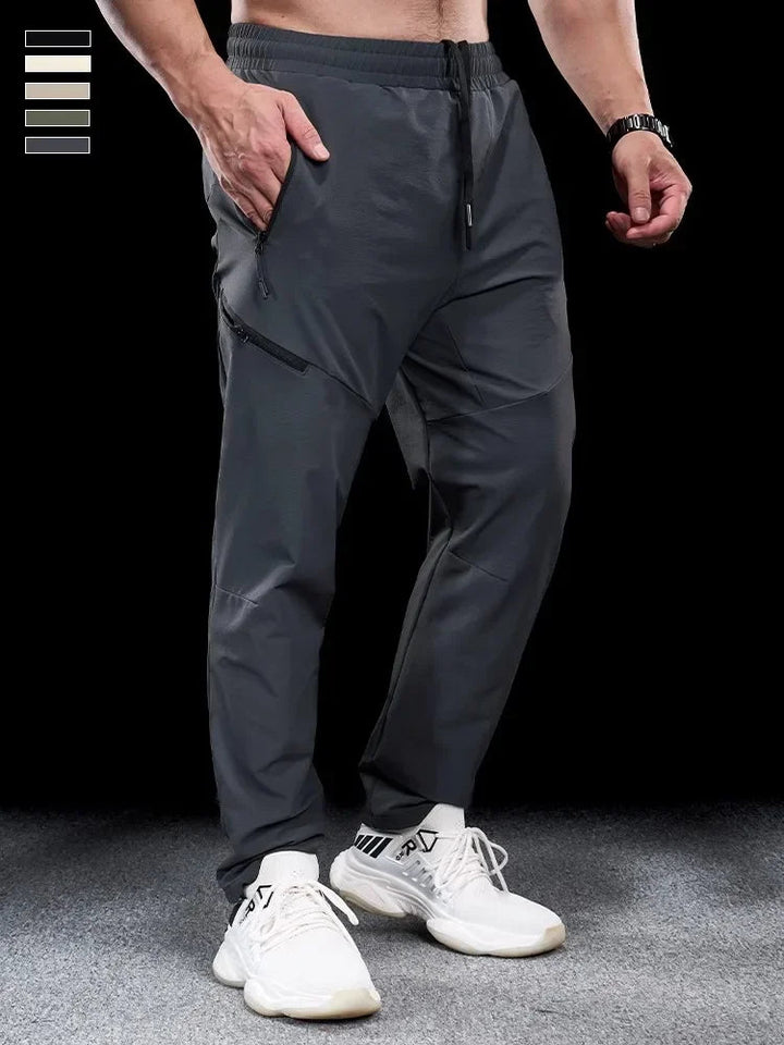 Herr Joggingbyxor Tapered - Sportiv Vinterstil - Grå