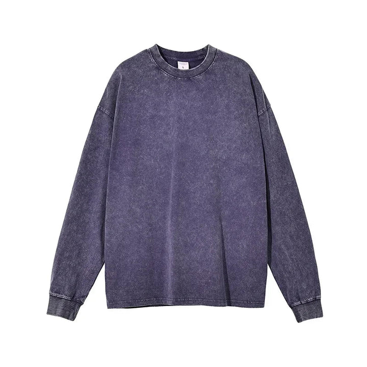 Herr Klassisk Bomullsskjorta Långärmad - Elegant Stil - Lila