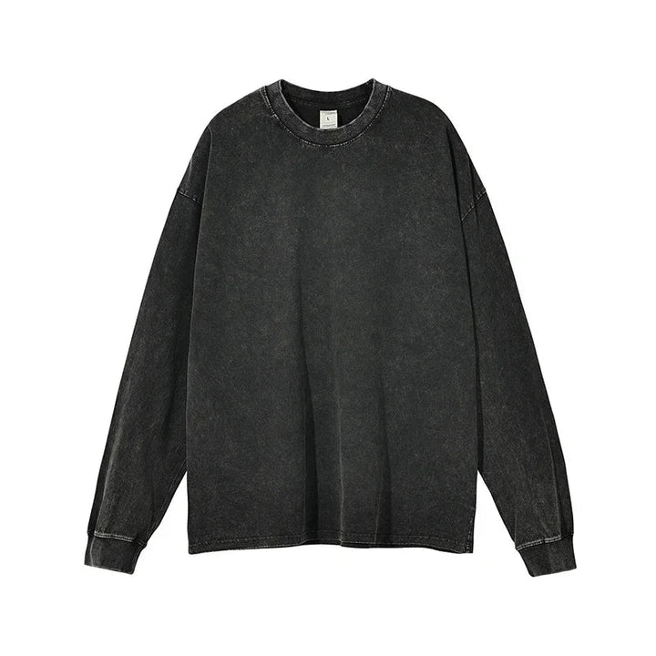 Herr Klassisk Bomullsskjorta Långärmad - Elegant Stil - Svart
