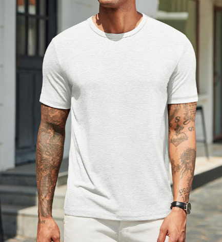 Herr Klassisk T-shirt - Bekväm Vardagsstil