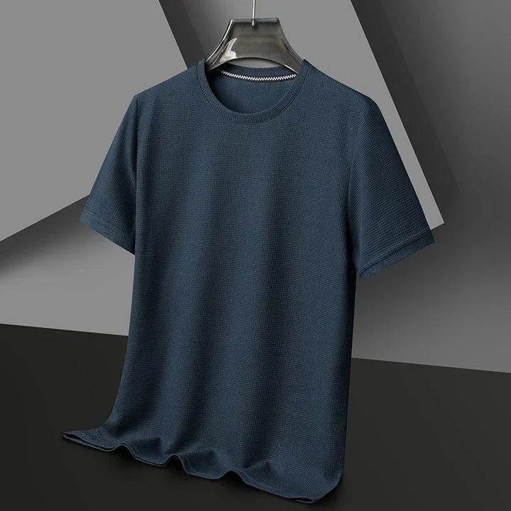 Herr Klassisk T-Shirt - Tidlös Stil - Blå