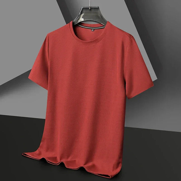 Herr Klassisk T-Shirt - Tidlös Stil - Röd