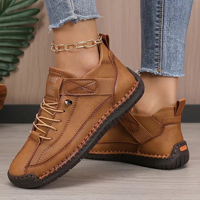 Dam Comfort Support Sneakers - Lätt och stödjande - Lätt och andningsbar - Brun