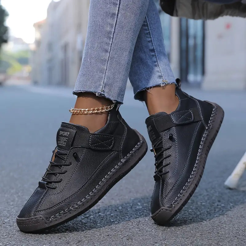 Dam Comfort Support Sneakers - Lätt och stödjande - Lätt och andningsbar - Svart