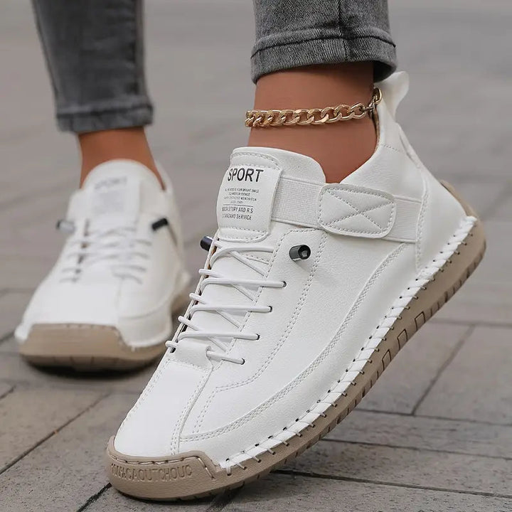 Dam Comfort Support Sneakers - Lätt och stödjande - Lätt och andningsbar - Vit