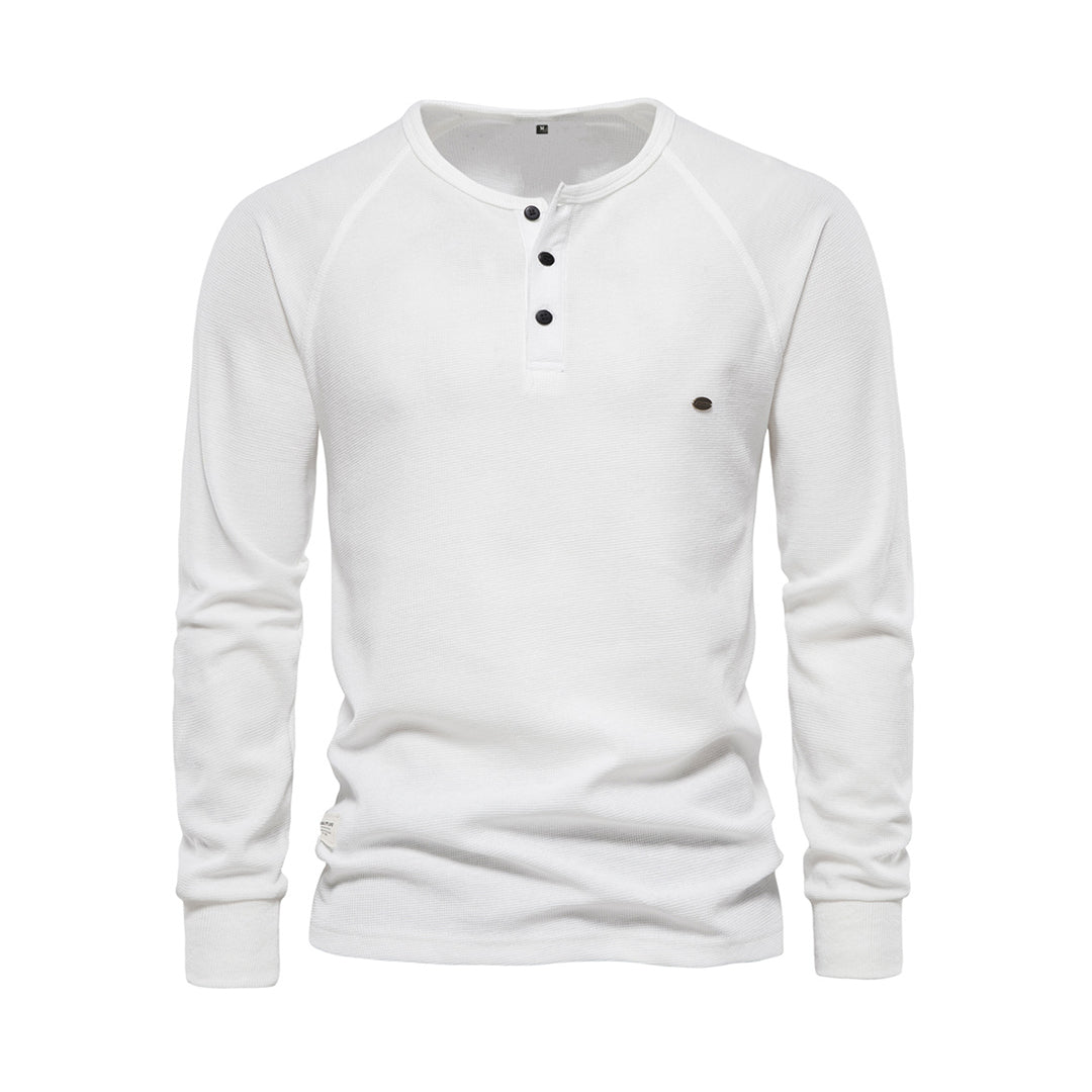 Herr Långärmad Skjorta - Casual Elegans - Vit