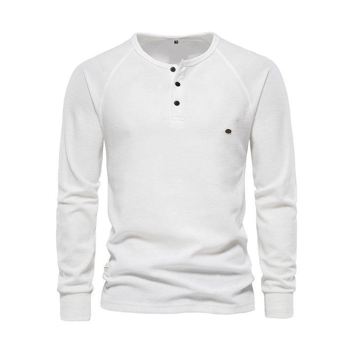Herr Långärmad Skjorta - Casual Elegans - Vit