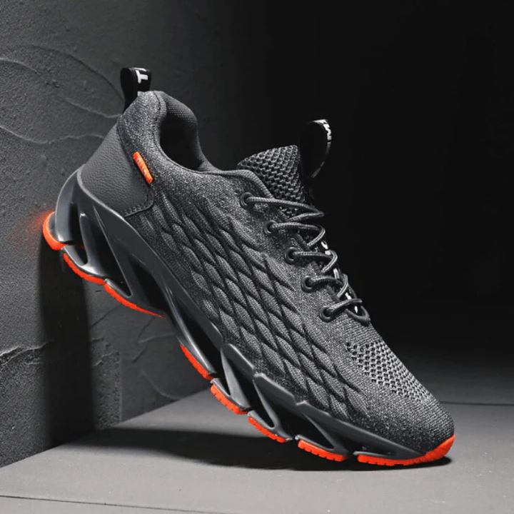 Herr Löparskor – Stickade Sneakers med Grepp