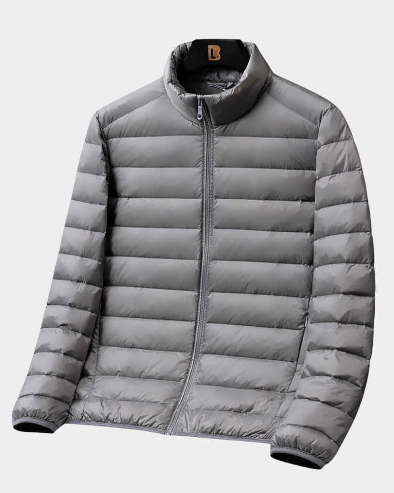 Herr Lätt Dunjacka - Klassisk Stil - Grå