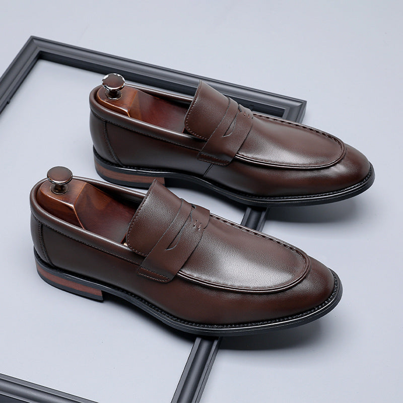 Herr Loafers Instapmodell - Elegant Klassisk - Brun