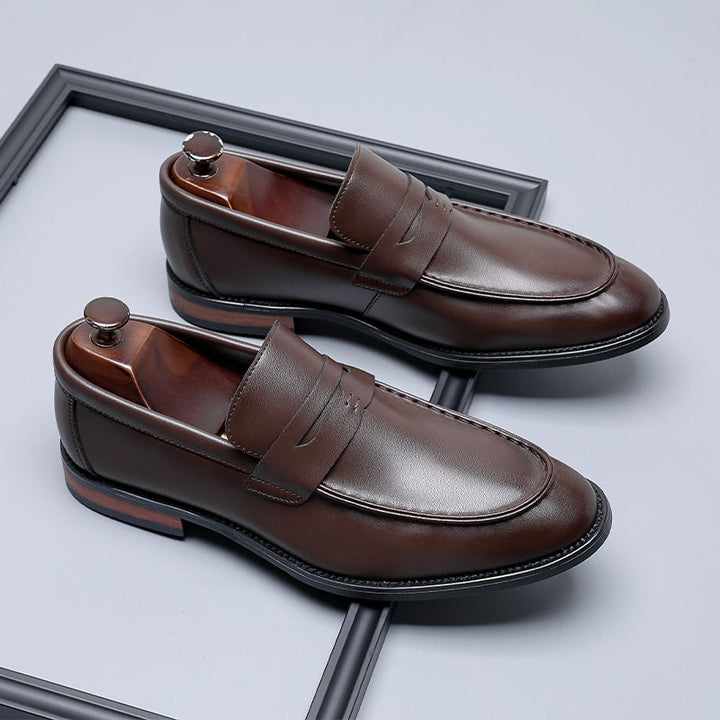 Herr Loafers Instapmodell - Elegant Klassisk - Brun