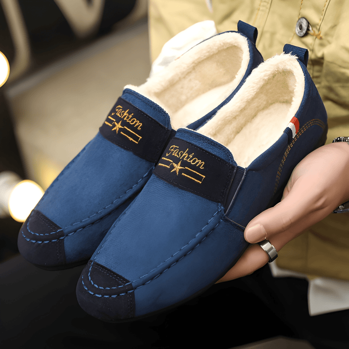 Herr Loafers Instappers - Varm &amp; Lätt Vinterkvalitet - Blå