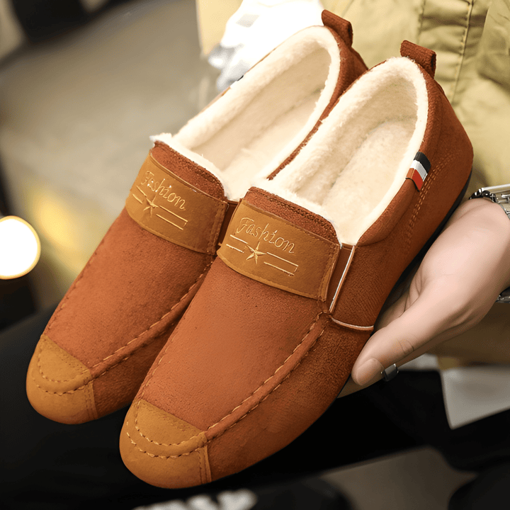 Herr Loafers Instappers - Varm &amp; Lätt Vinterkvalitet - Brun