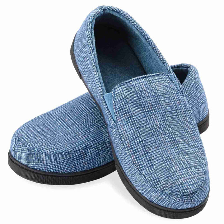 Herr Loafers Rutigt Design &amp; Antislip Sula - Varm - Blå
