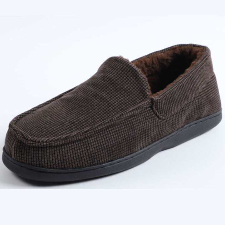 Herr Loafers Rutigt Design &amp; Antislip Sula - Varm - Kaffe
