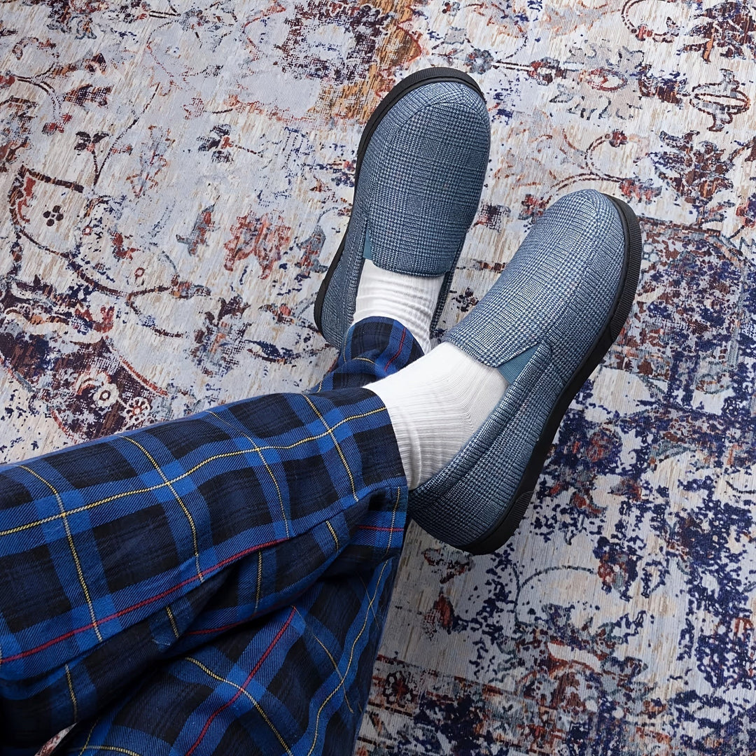 Herr Loafers Rutigt Design &amp; Antislip Sula - Varm