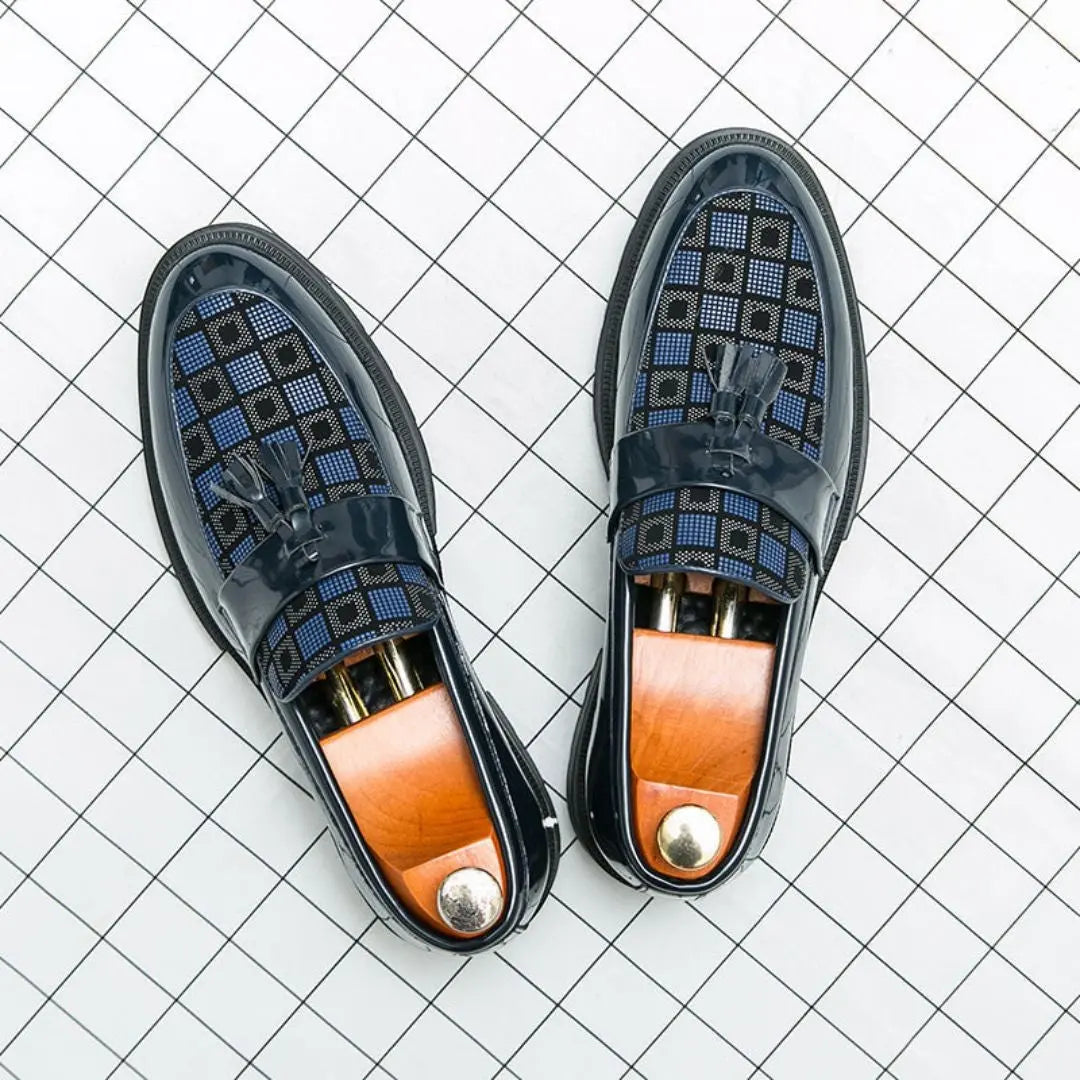 Herr Loafers Slip-on Med Detaljer - Elegant Klassiker