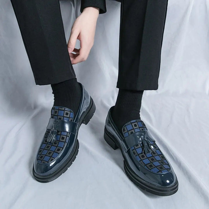 Herr Loafers Slip-on Med Detaljer - Elegant Klassiker