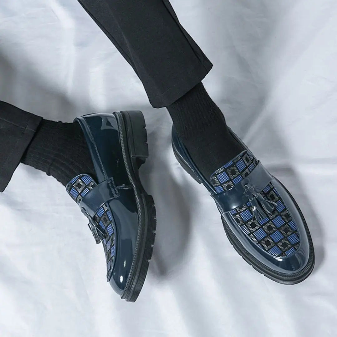 Herr Loafers Slip-on Med Detaljer - Elegant Klassiker