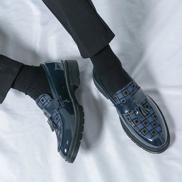 Herr Loafers Slip-on Med Detaljer - Elegant Klassiker