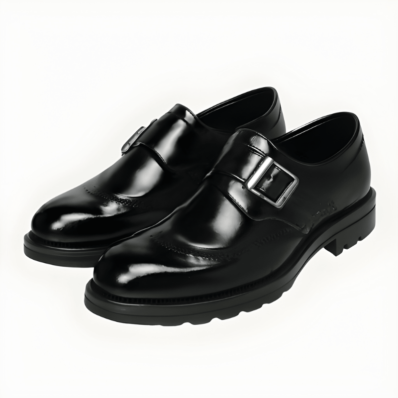 Herr Monk Strap Skor - Dubbel Spänne Klassisk Design
