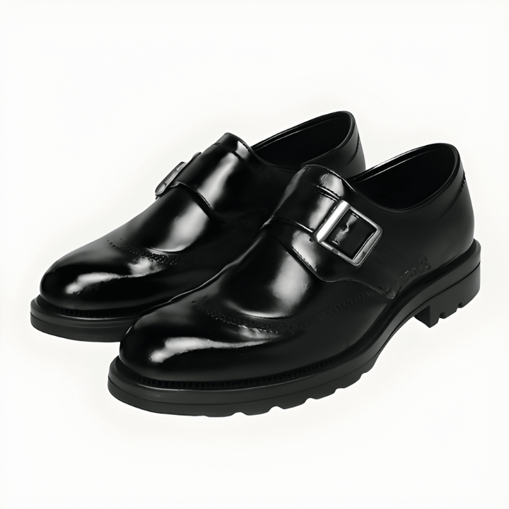 Herr Monk Strap Skor - Dubbel Spänne Klassisk Design