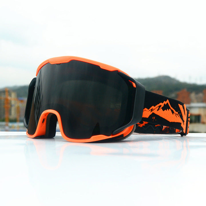 Herr Motorsport- &amp; Skibril Polariserad UV400 - Lättvägt Design - Orange