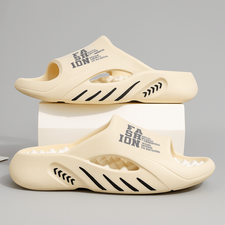 Herr Ortopedisk Chunky Platform Sportslide - Massagefotbädd - Khaki