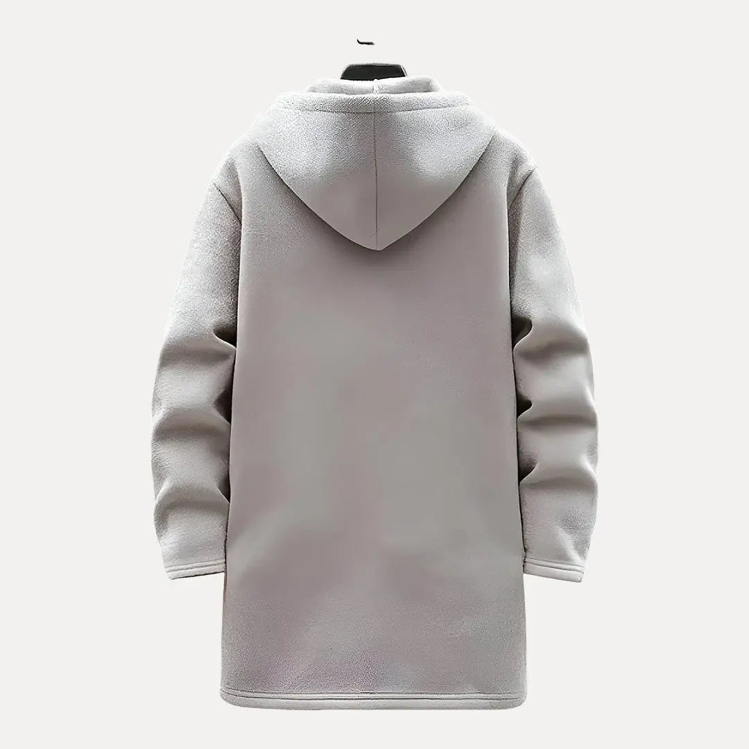 Herr Oversized Hoodie med Dragkedja - Vintermodell