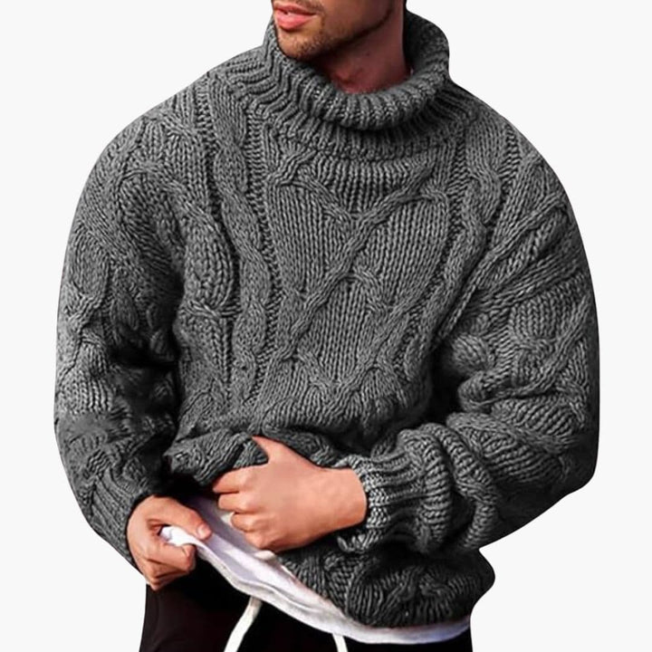 Herr Oversized Troja - Vinterkollektion - Grå