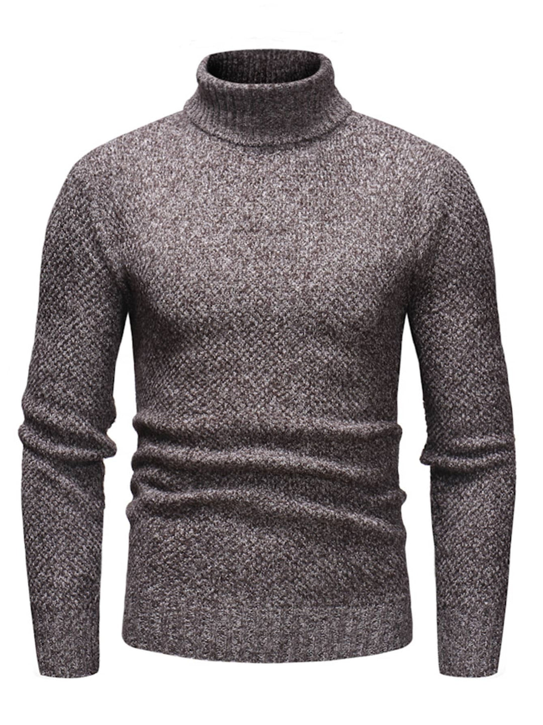 Herr Polokrage Stickad Tröja - Slim Fit