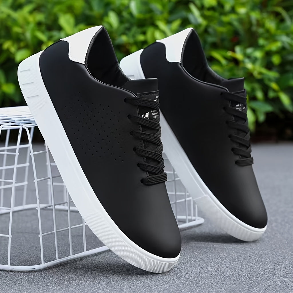 Herr Rena Låga Sneakers in svart, Klassisk Vardagssko