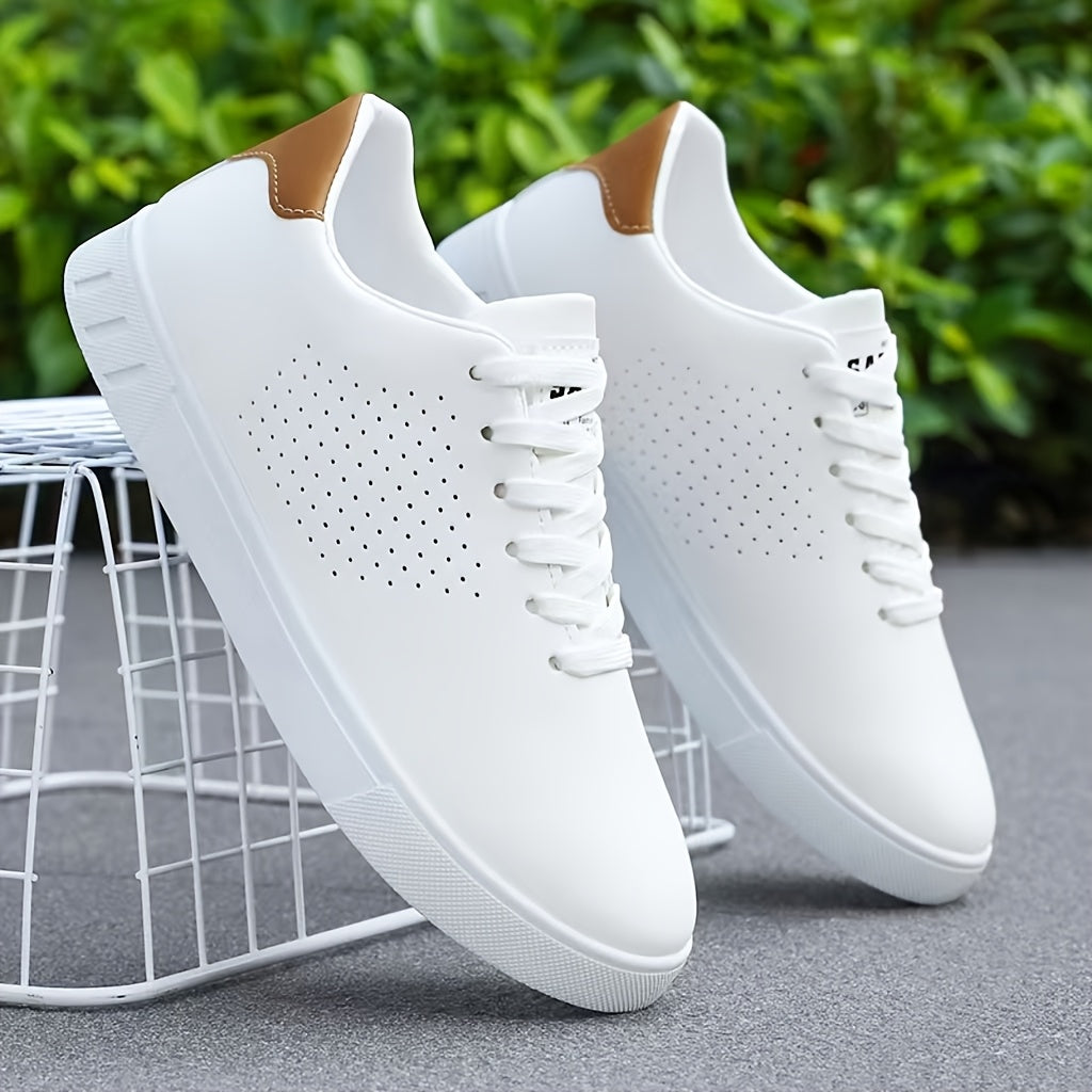 Herr Rena Låga Sneakers in vit, Klassisk Vardagssko