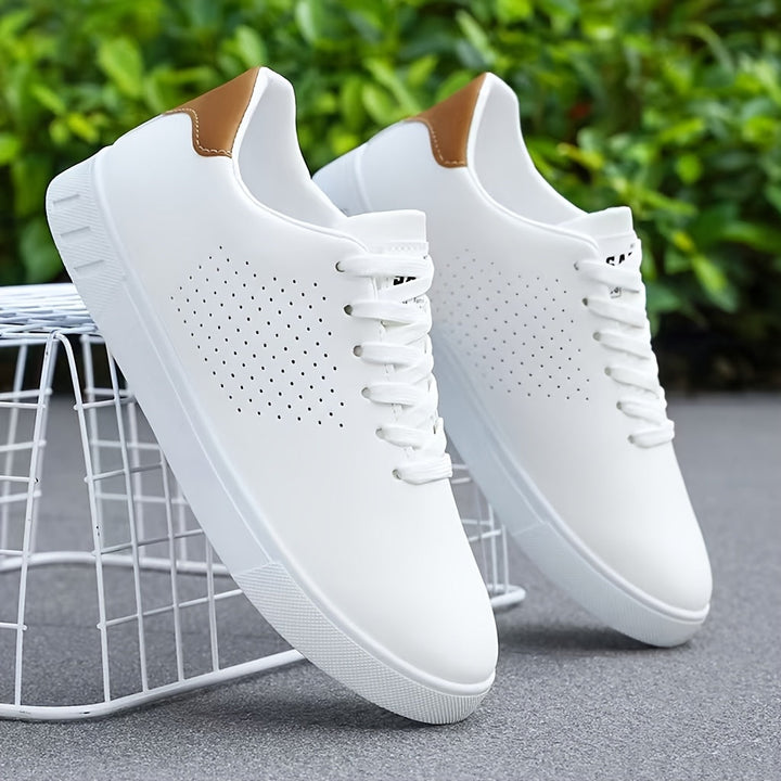 Herr Rena Låga Sneakers in vit, Klassisk Vardagssko