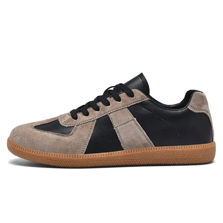 Herr Retro Sneakers - Klassisk Stil för Vardagen - Svart-Brun