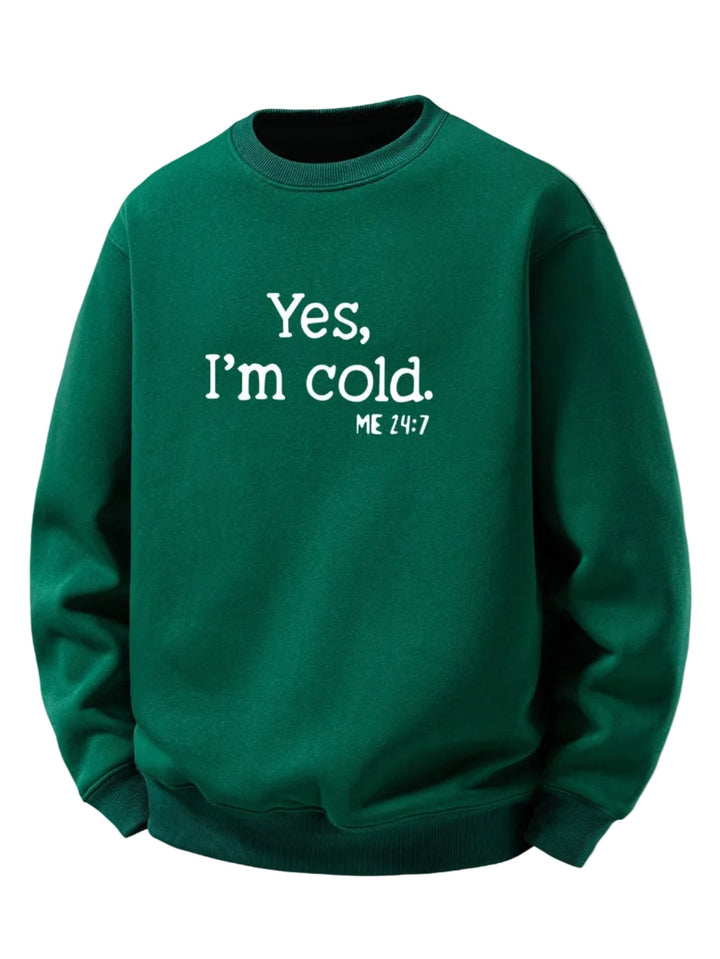 Herr Sherpa Fleece Sweatshirt – Mysig Varm Crew Neck Pullover - Mörkgrön