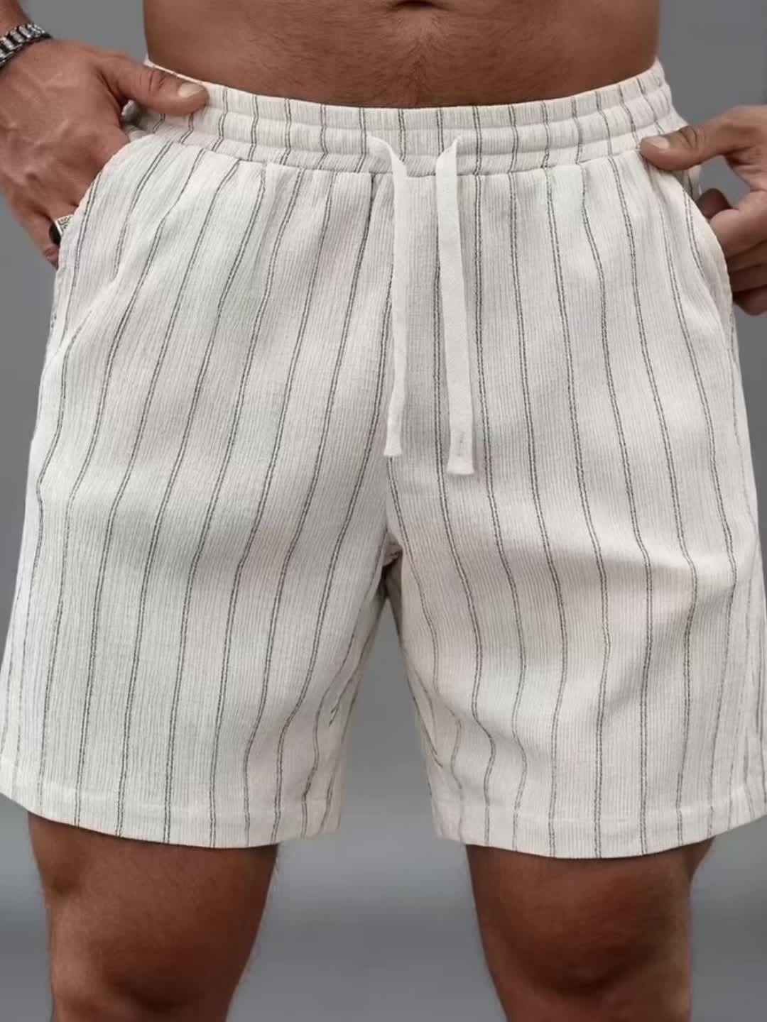 Herr Shorts med Dragsko - Avslappnad Passform
