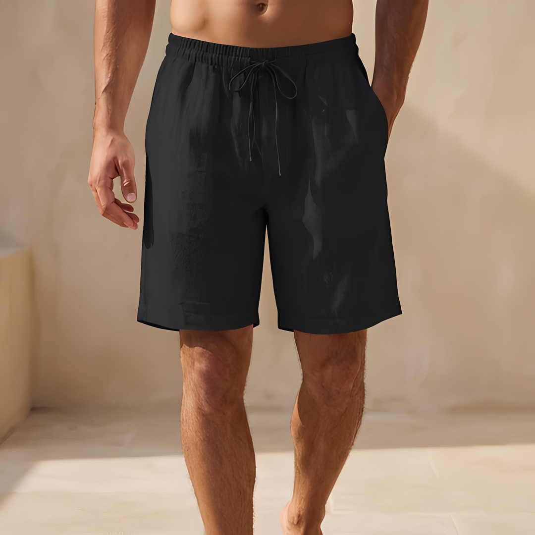 Herr Shorts Sommar - Bekväm och Stilren Passform - Svart