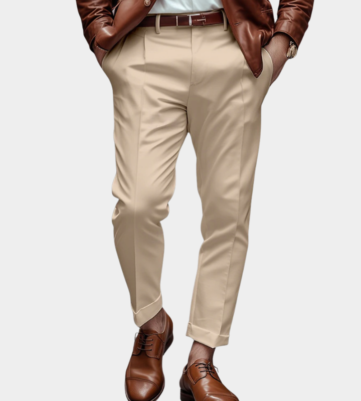 Herr Slim Chinos - Modernt snitt - Khaki