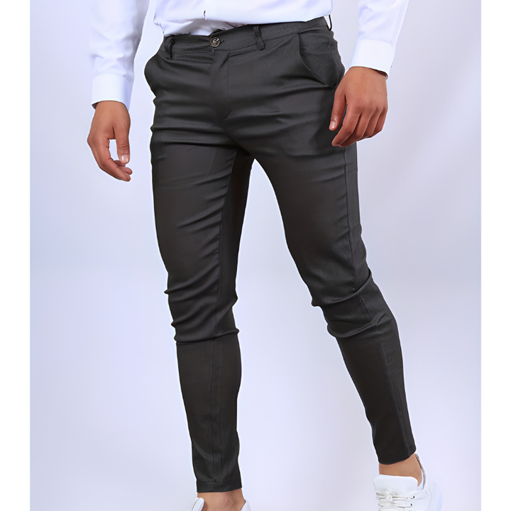 Herr Slim Fit Byxor - Formell &amp; Casual - Grå