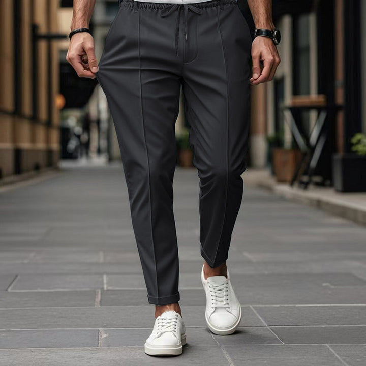 Herr Slim Fit Casual Jeans - Mörkblå - Svart