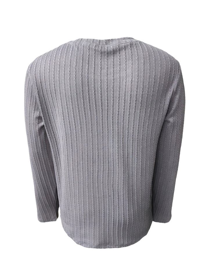 Herr Slim Fit T-shirt Långärmad - Stretch &amp; Höstlook