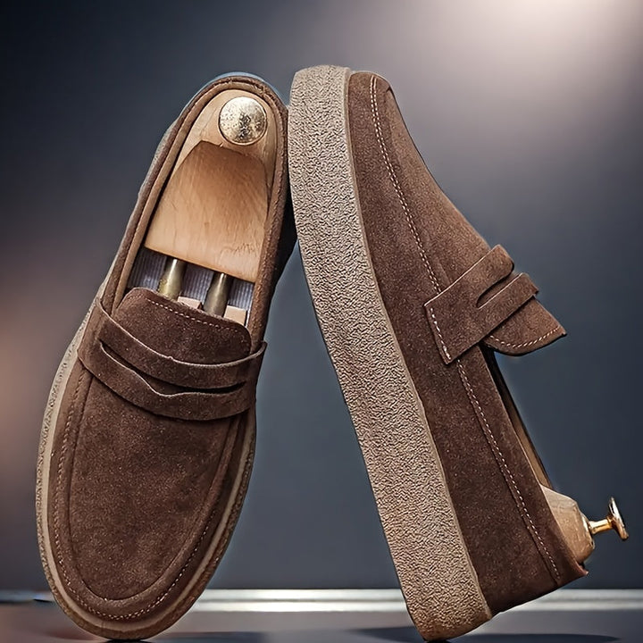 Herr Slip-On Instappers - Modern Casual Skostil - Brun