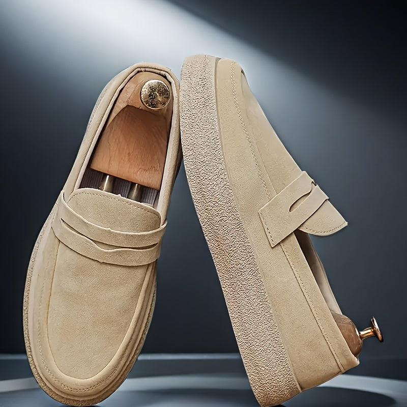 Herr Slip-On Instappers - Modern Casual Skostil - Khaki